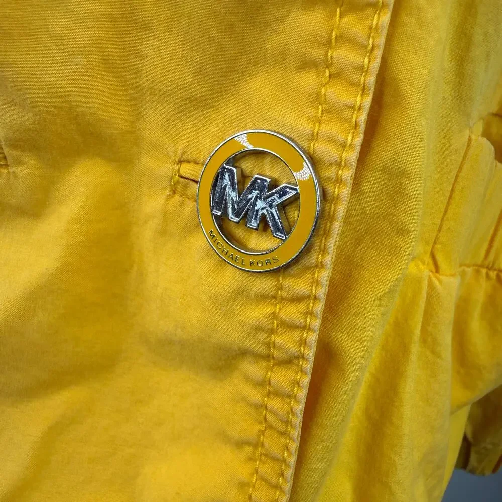 Michael Kors MK Women's Yellow Y2K Style Jacket Size Medium